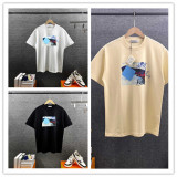 Loewe 26SS Fashion Printed Round Neck T-shirt Unisex Casual Loose Short Sleeve