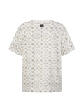 Louis Vuitton Classic Full Logo Printed Round Neck T-shirt Unisex Casual Loose Short Sleeve