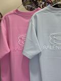 Balenciaga 26SS Fashion Embroidered Logo T-shirt Unisex Casual Loose Short Sleeve