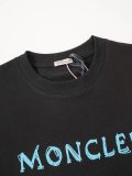 Moncler Classic Logo Printed T-shirt Unisex Casual Loose Short Sleeve
