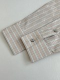 Louis Vuitton 26SS Fashion Full Logo Striped Casual Versatile Long Sleeve Shirt