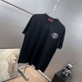 Gucci 26SS Fashion Embroidery GG T-shirt Unisex Casual 7A Antibacterial Short Sleeve