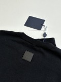 Louis Vuitton 26SS Fashion Contrast Logo Jacquard Knitted Round Neck Short Sleeve