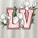 Louis Vuitton 26SS Fashion Logo Flower Printed T-shirt Unisex Casual Loose Short Sleeve
