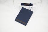 Louis Vuitton Fashion Personalized Embroidered Logo Round Neck T-shirt Unisex Casual Loose Short Sleeve