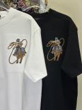 Louis Vuitton 26SS Fashion Heavy Industries Embroidered T-shirt Unisex Casual Loose Short Sleeve
