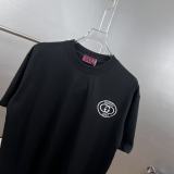 Gucci 26SS Fashion Embroidery GG T-shirt Unisex Casual 7A Antibacterial Short Sleeve