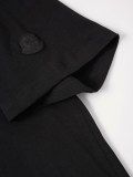 Moncler Classic Foam Logo Printed T-shirt Unisex Casual Loose Short Sleeve