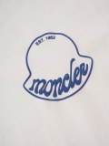 Moncler Classic Foam Logo Printed T-shirt Unisex Casual Loose Short Sleeve