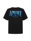 Amiri Fashion Hot Diamond Logo Round Neck T-shirt Unisex Casual Loose Short Sleeve