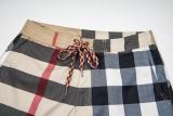 Burberry Classic Checkered Beach Pants Unisex Casual Versatile Shorts