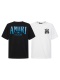 Amiri Fashion Hot Diamond Logo Round Neck T-shirt Unisex Casual Loose Short Sleeve