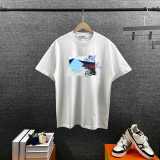 Loewe 26SS Fashion Printed Round Neck T-shirt Unisex Casual Loose Short Sleeve