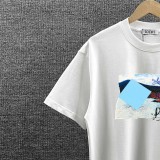 Loewe 26SS Fashion Printed Round Neck T-shirt Unisex Casual Loose Short Sleeve