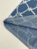 Louis Vuitton 26SS Fashion Contrast Logo Jacquard Knitted Round Neck Short Sleeve