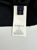 Louis Vuitton 26SS Fashion Contrast Logo Jacquard Knitted Round Neck Short Sleeve