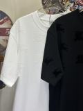 Burberry 26SS Fashion Plush Warhorse T-shirt Unisex Casual Loose Short Sleeve