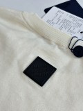 Louis Vuitton 26SS Fashion Contrast Logo Jacquard Knitted Round Neck Short Sleeve