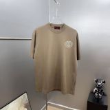 Gucci 26SS Fashion Embroidery GG T-shirt Unisex Casual 7A Antibacterial Short Sleeve