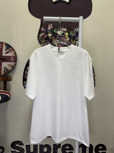 Burberry 26SS Fashion Plush Warhorse T-shirt Unisex Casual Loose Short Sleeve