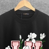 Louis Vuitton 26SS Fashion Logo Flower Printed T-shirt Unisex Casual Loose Short Sleeve