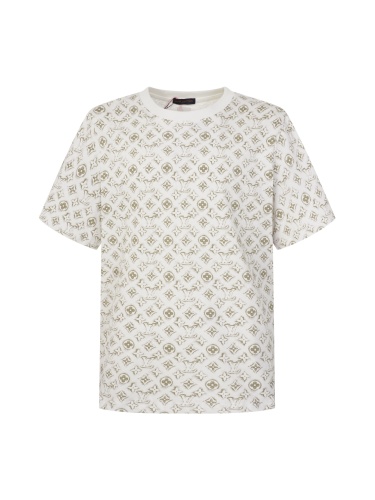 Louis Vuitton Classic Full Logo Printed Round Neck T-shirt Unisex Casual Loose Short Sleeve