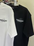 Balenciaga 26SS Fashion Embroidered Logo T-shirt Unisex Casual Loose Short Sleeve