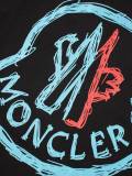 Moncler Classic Logo Printed T-shirt Unisex Casual Loose Short Sleeve