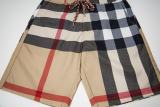 Burberry Classic Checkered Beach Pants Unisex Casual Versatile Shorts
