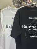 Balenciaga 26SS Fashion Embroidered Logo T-shirt Unisex Casual Loose Short Sleeve