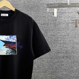 Loewe 26SS Fashion Printed Round Neck T-shirt Unisex Casual Loose Short Sleeve