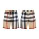 Burberry Classic Checkered Beach Pants Unisex Casual Versatile Shorts