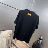 Louis Vuitton 26SS Fashion Logo Printed T-shirt Unisex Casual 7A Antibacterial Short Sleeve