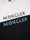 Moncler Classic Logo Printed T-shirt Unisex Casual Loose Short Sleeve