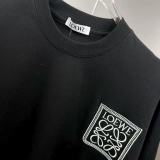 Loewe 26SS Fashion Embroidery LogoT girl Unisex Casual Loose Short Sleeve