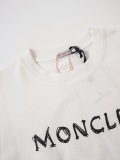 Moncler Classic Logo Printed T-shirt Unisex Casual Loose Short Sleeve
