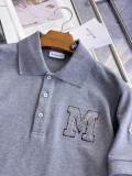 Moncler 26SS Classic Toothbrush Embroidered Casual Short Sleeve Polo Shirt