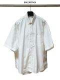 Balenciaga Coupe Classic Logo Printed Oversize Short Sleeve Shirt
