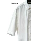 Balenciaga Coupe Classic Cola Logo Printed Oversize Short Sleeve Shirt