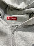Supreme Couple Classic Fashion Embroidery Logo Zip Hooded Sweatshirt