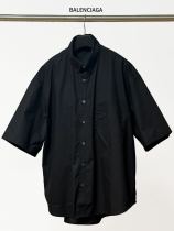 Balenciaga Coupe Classic Logo Printed Oversize Short Sleeve Shirt Balenciaga Coupe Classic Logo Printed Oversize Short Sleeve Shirt