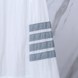 Thom Browne Couple Classic Four Bar Stripe Thin Sunscreen Coat