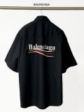 Balenciaga Coupe Classic Cola Logo Printed Oversize Short Sleeve Shirt