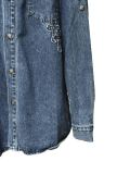 Chrome Hearts high street patch cross washed denim jacket