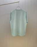 Fendi Fashion Logo Printed Round Neck T-shirt Unisex Casual Washed Short Sleeve