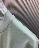 Fendi Fashion Logo Printed Round Neck T-shirt Unisex Casual Washed Short Sleeve