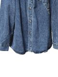 Chrome Hearts high street patch cross washed denim jacket