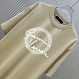 Versace Fashion Logo Printed Round Neck T-shirt Unisex Casual Versatile Short Sleeve