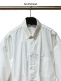 Balenciaga Coupe Classic Logo Printed Oversize Short Sleeve Shirt