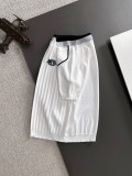 Dior 26SS Fashion Embroidered Logo Knitted Short Sleeve Color Contrasting Polo Shirt
